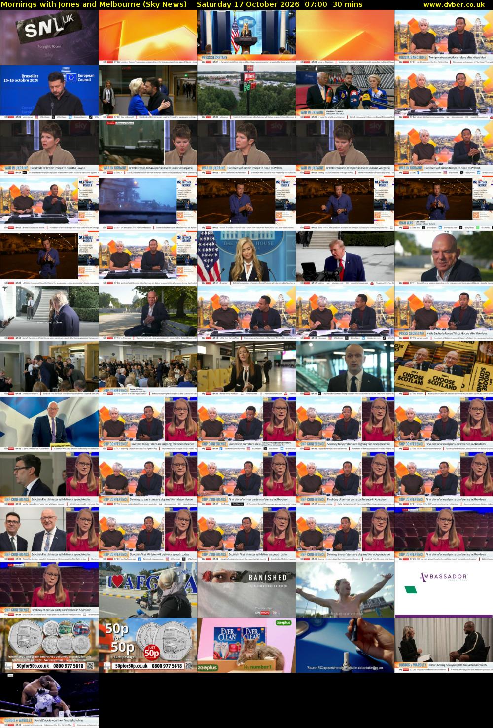 Mornings with Jones and Melbourne (Sky News) Saturday 17 October 2026 07:00 - 07:30