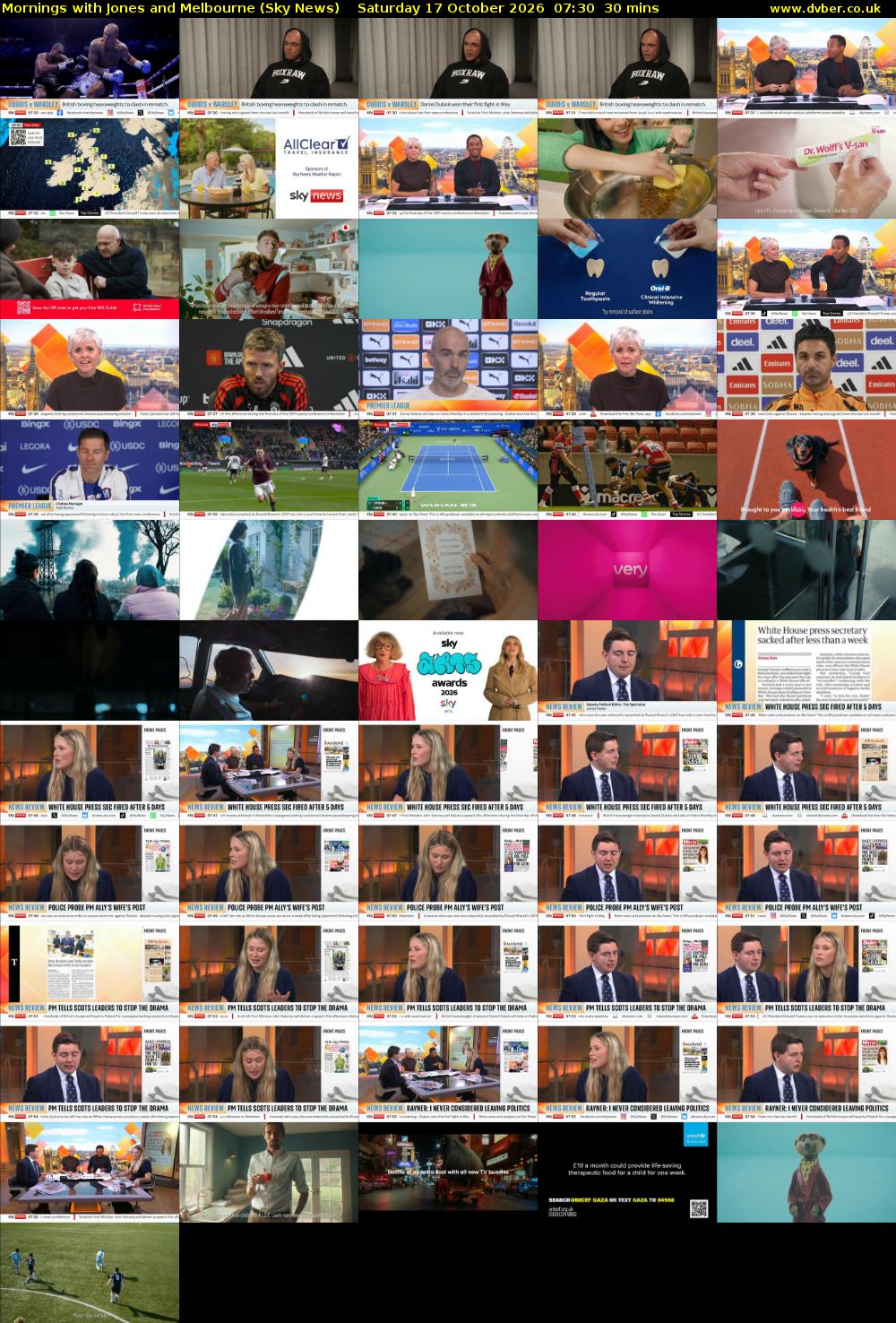 Mornings with Jones and Melbourne (Sky News) Saturday 17 October 2026 07:30 - 08:00