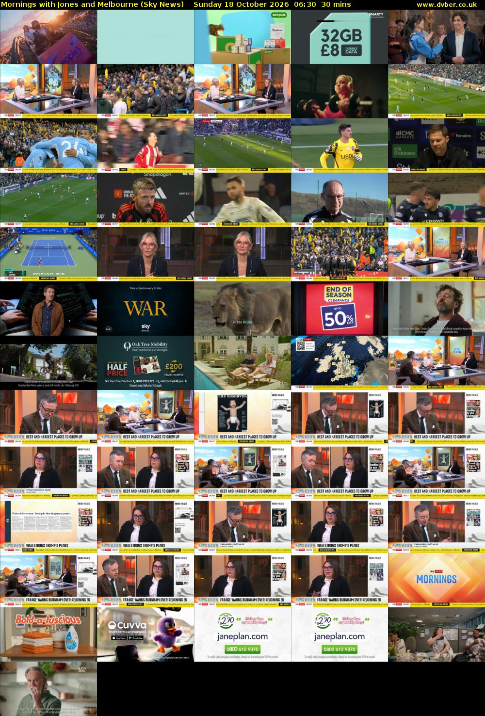 Mornings with Jones and Melbourne (Sky News) Sunday 18 October 2026 06:30 - 07:00