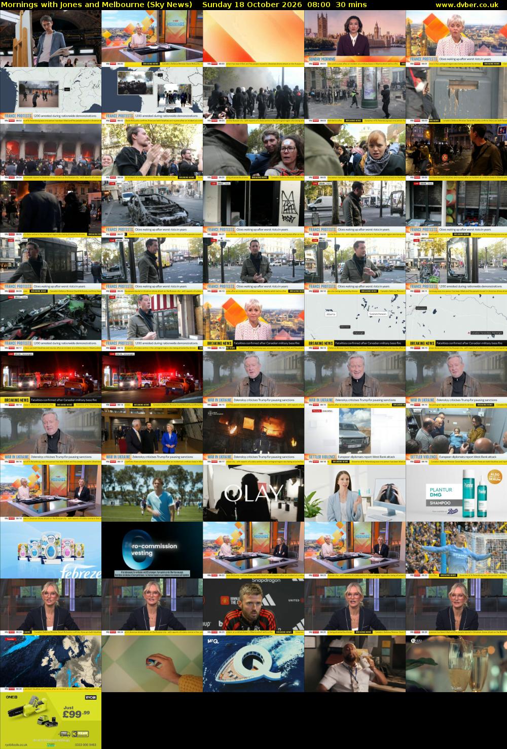 Mornings with Jones and Melbourne (Sky News) Sunday 18 October 2026 08:00 - 08:30