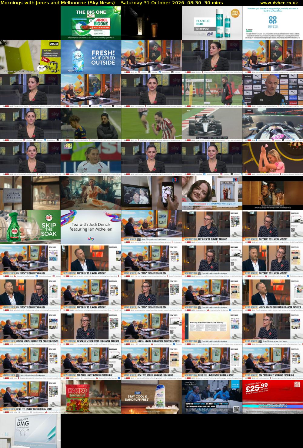 Mornings with Jones and Melbourne (Sky News) Saturday 31 October 2026 08:30 - 09:00
