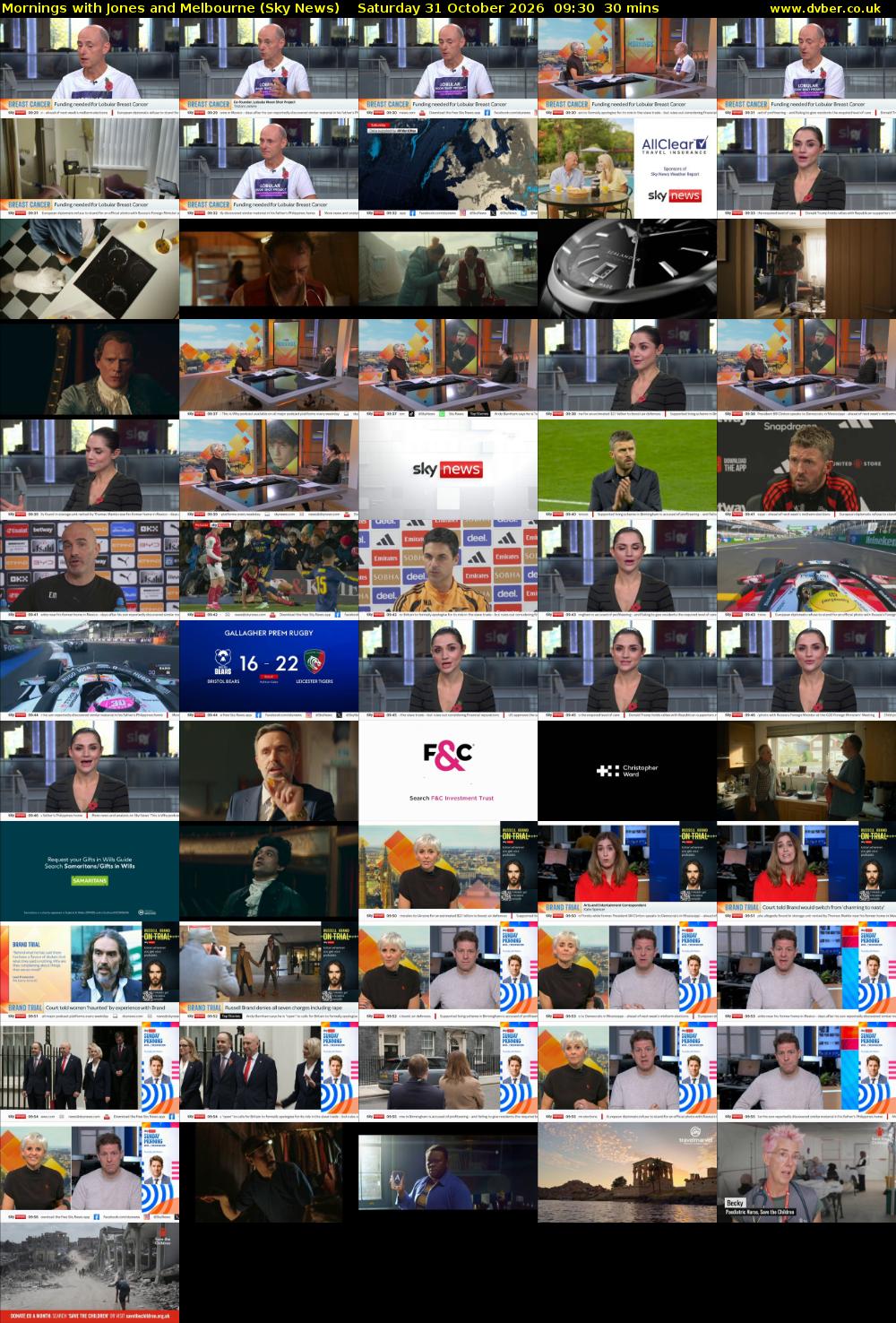 Mornings with Jones and Melbourne (Sky News) Saturday 31 October 2026 09:30 - 10:00