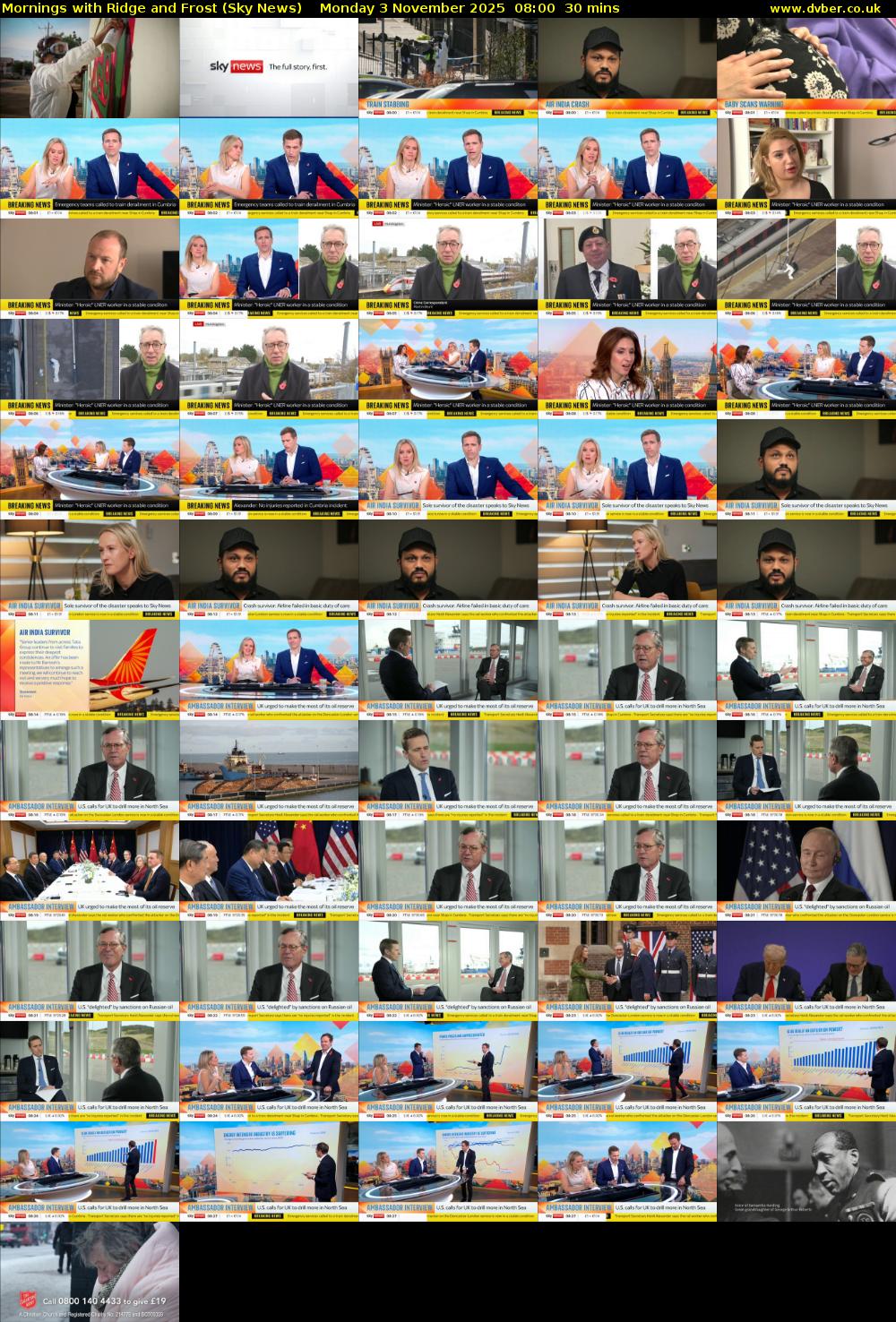 Mornings with Ridge and Frost (Sky News) Monday 3 November 2025 08:00 - 08:30