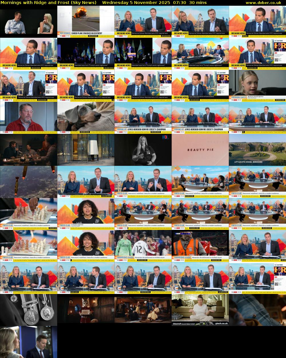 Mornings with Ridge and Frost (Sky News) Wednesday 5 November 2025 07:30 - 08:00