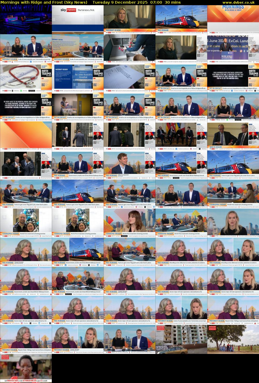 Mornings with Ridge and Frost (Sky News) Tuesday 9 December 2025 07:00 - 07:30