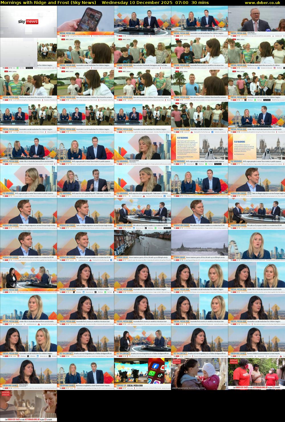 Mornings with Ridge and Frost (Sky News) Wednesday 10 December 2025 07:00 - 07:30