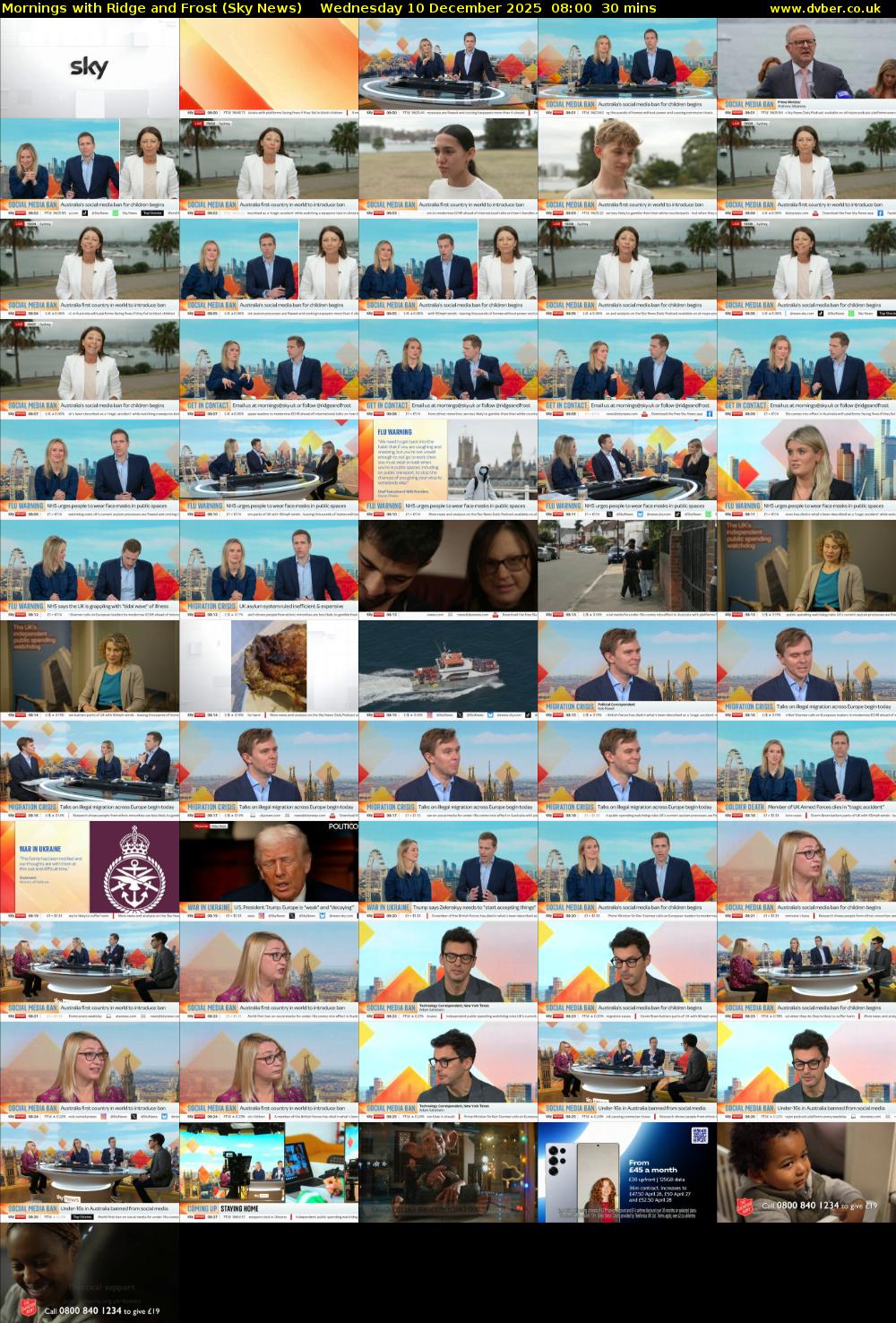 Mornings with Ridge and Frost (Sky News) Wednesday 10 December 2025 08:00 - 08:30