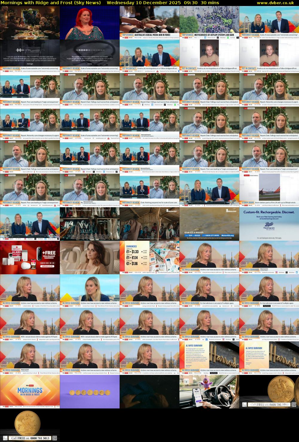 Mornings with Ridge and Frost (Sky News) Wednesday 10 December 2025 09:30 - 10:00