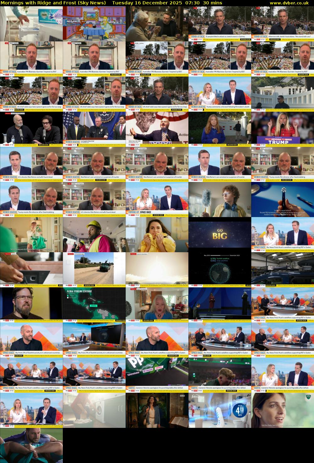 Mornings with Ridge and Frost (Sky News) Tuesday 16 December 2025 07:30 - 08:00