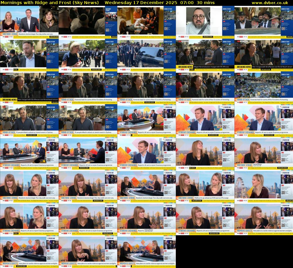 Mornings with Ridge and Frost (Sky News) Wednesday 17 December 2025 07:00 - 07:30