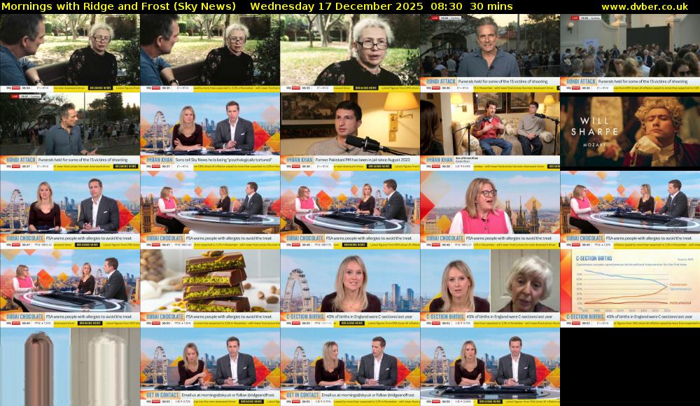 Mornings with Ridge and Frost (Sky News) Wednesday 17 December 2025 08:30 - 09:00