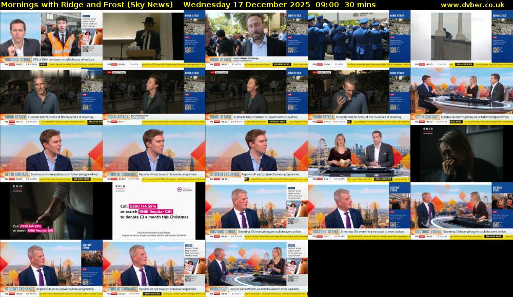 Mornings with Ridge and Frost (Sky News) Wednesday 17 December 2025 09:00 - 09:30
