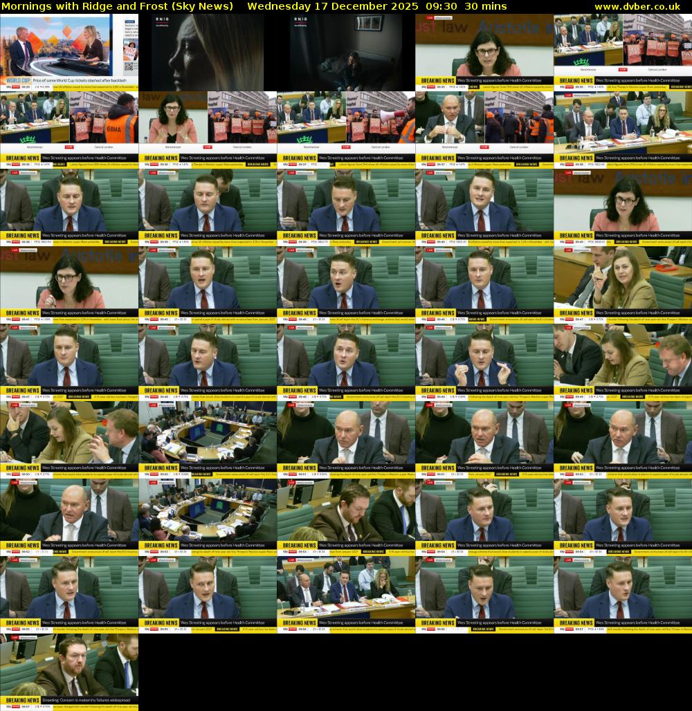 Mornings with Ridge and Frost (Sky News) Wednesday 17 December 2025 09:30 - 10:00