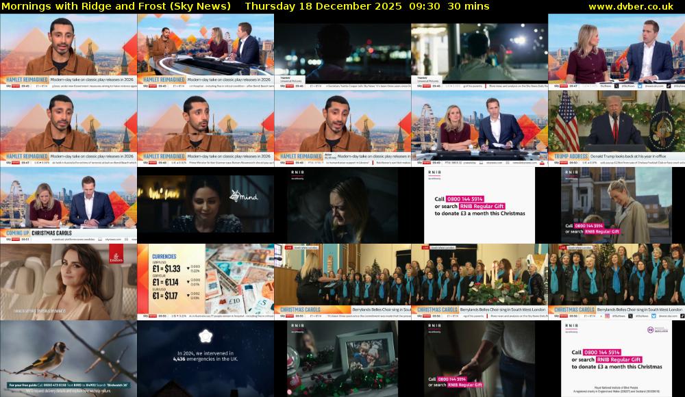 Mornings with Ridge and Frost (Sky News) Thursday 18 December 2025 09:30 - 10:00