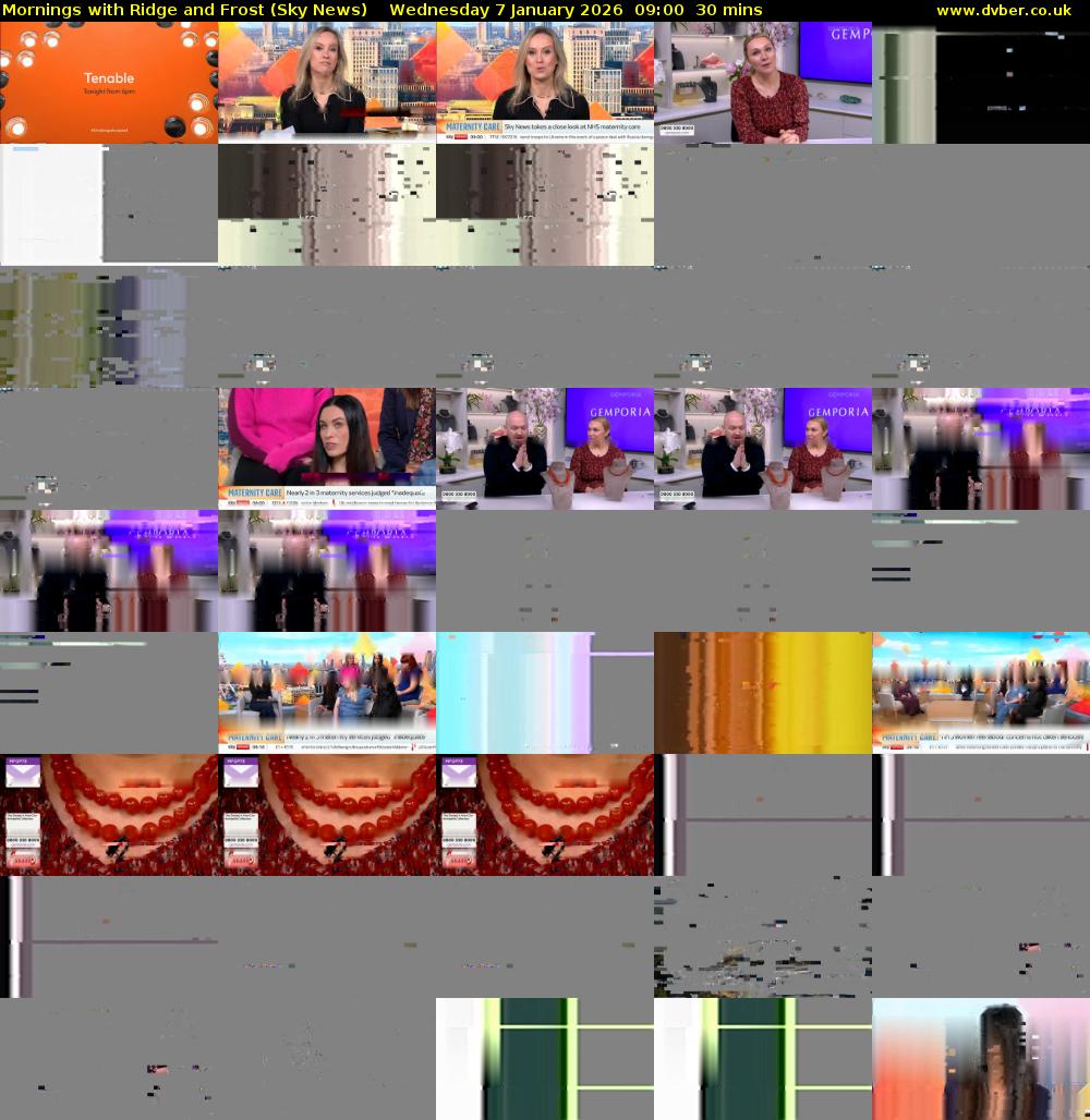 Mornings with Ridge and Frost (Sky News) Wednesday 7 January 2026 09:00 - 09:30