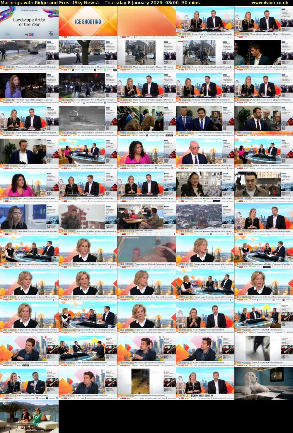 Mornings with Ridge and Frost (Sky News) Thursday 8 January 2026 08:00 - 08:30