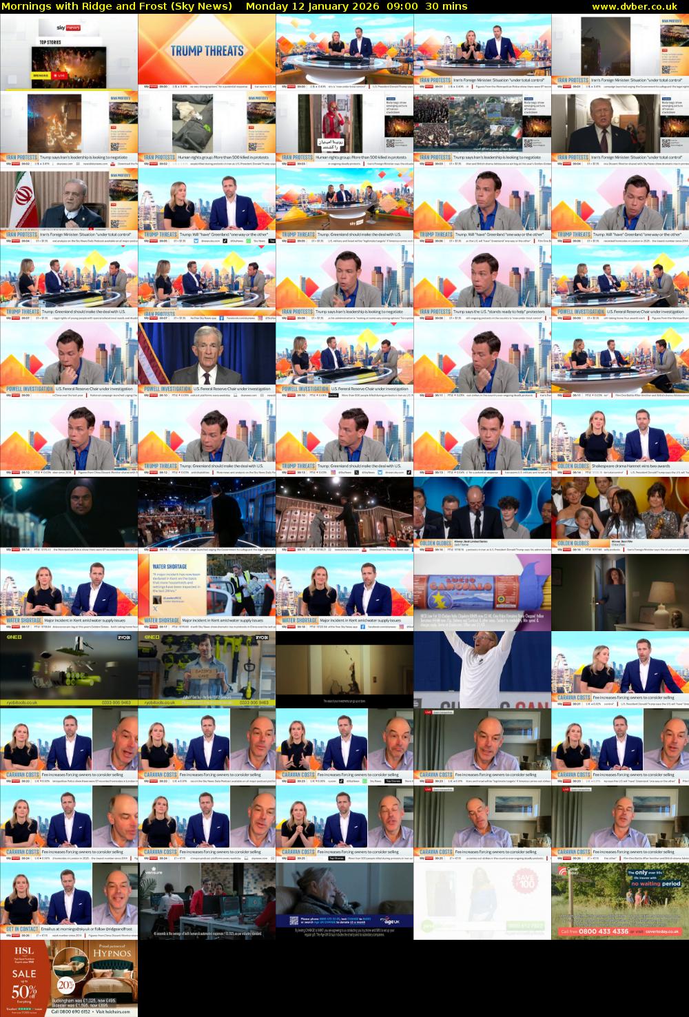 Mornings with Ridge and Frost (Sky News) Monday 12 January 2026 09:00 - 09:30