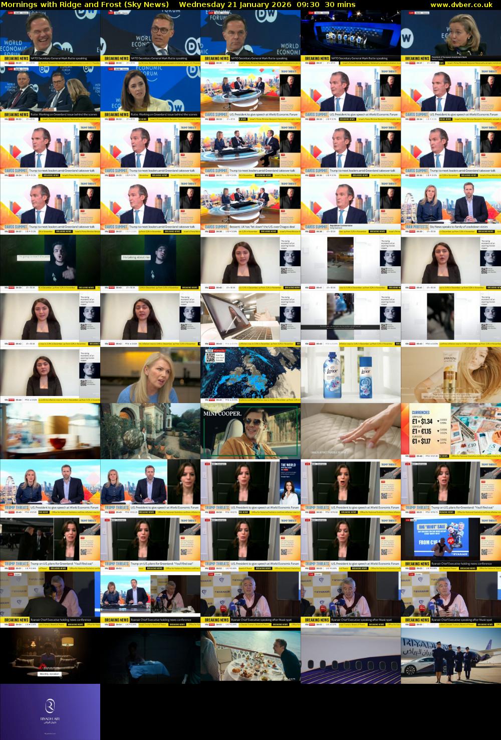 Mornings with Ridge and Frost (Sky News) Wednesday 21 January 2026 09:30 - 10:00