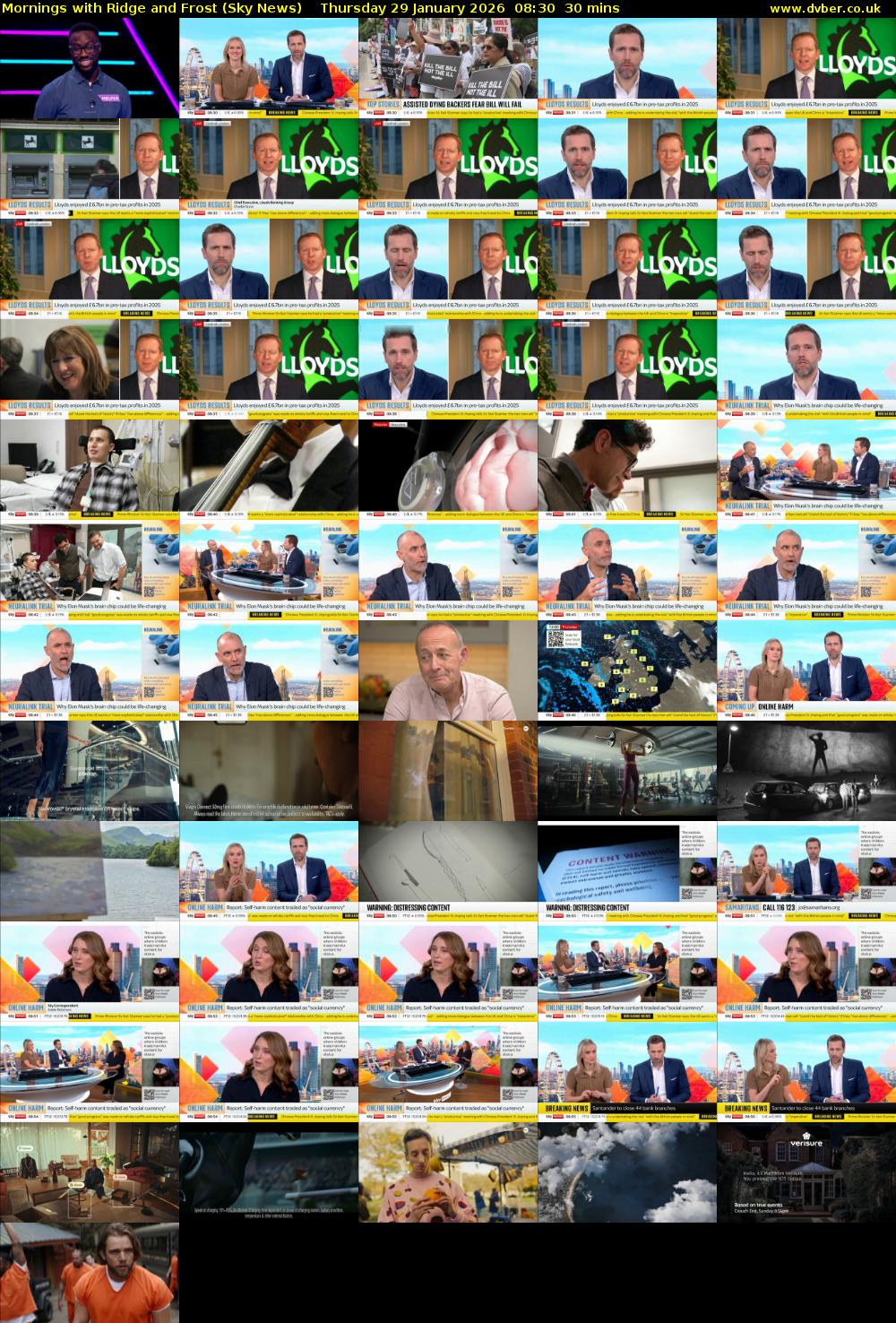 Mornings with Ridge and Frost (Sky News) Thursday 29 January 2026 08:30 - 09:00