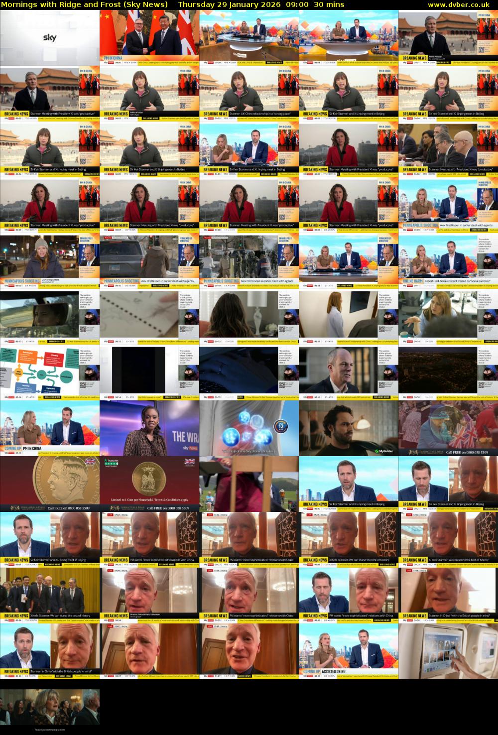 Mornings with Ridge and Frost (Sky News) Thursday 29 January 2026 09:00 - 09:30