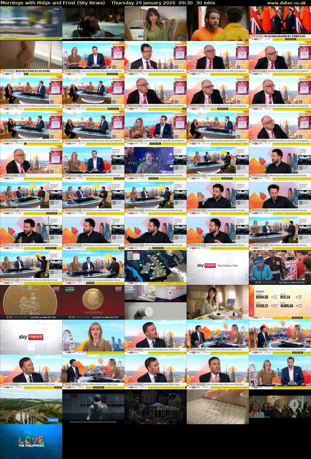 Mornings with Ridge and Frost (Sky News) Thursday 29 January 2026 09:30 - 10:00