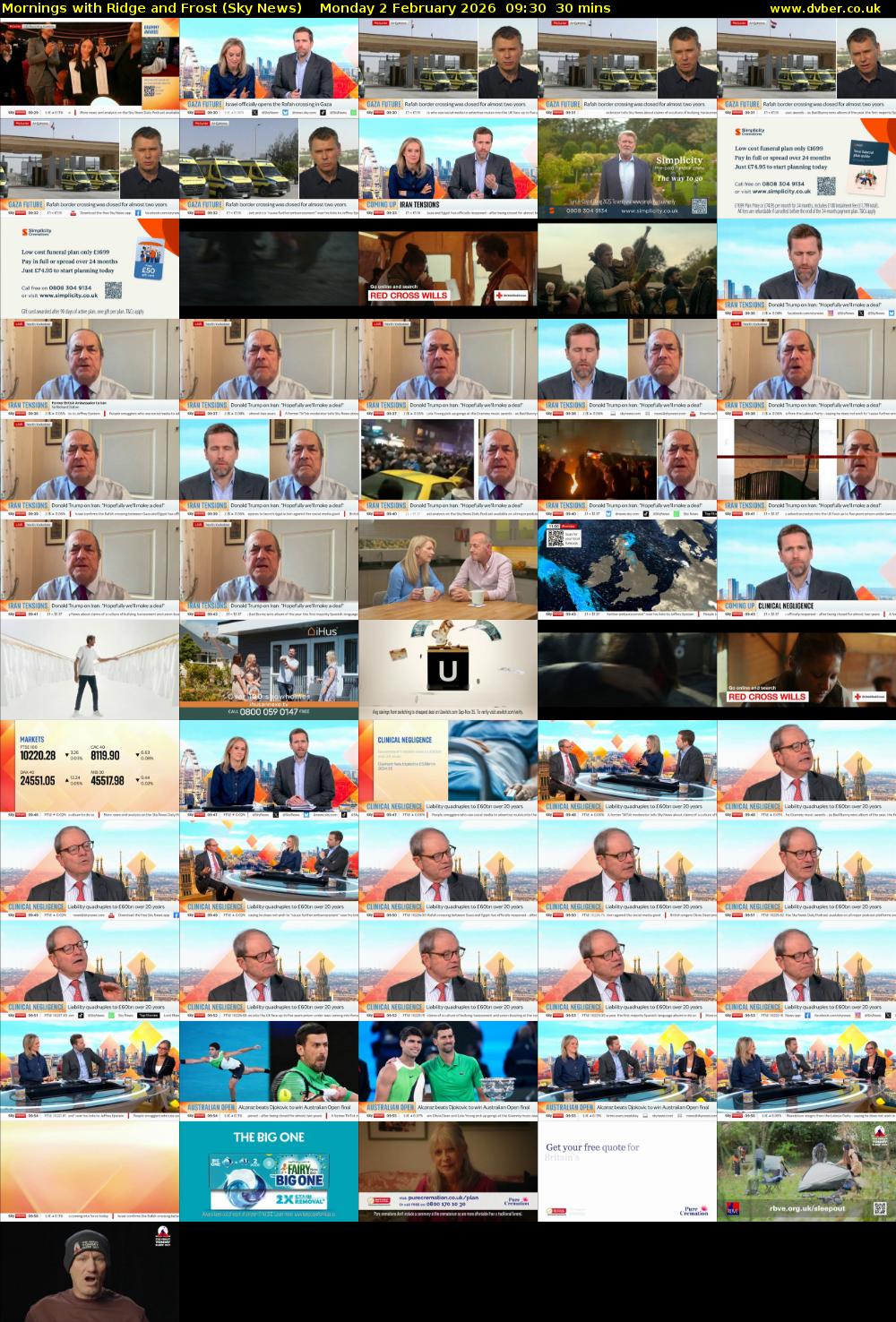 Mornings with Ridge and Frost (Sky News) Monday 2 February 2026 09:30 - 10:00