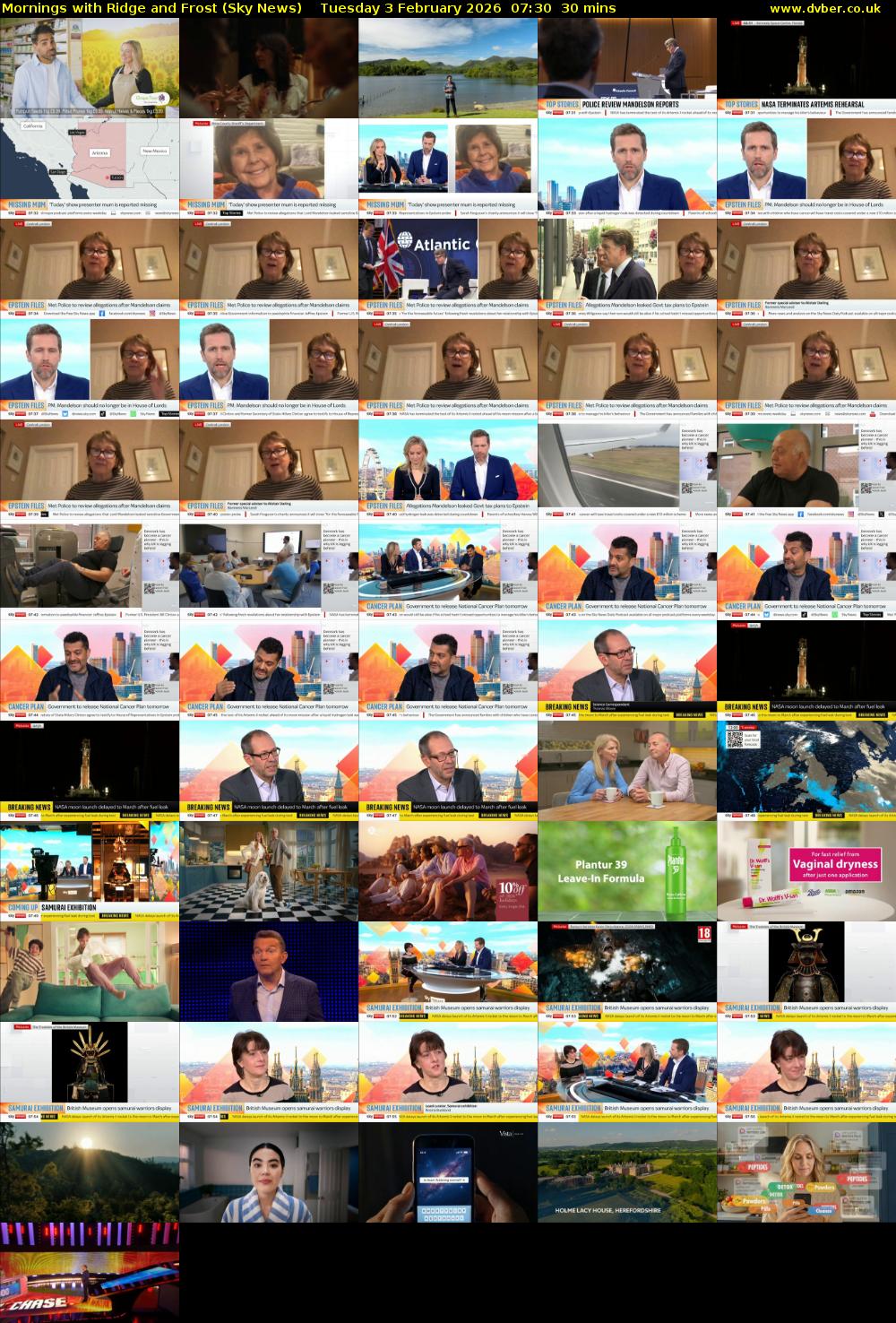 Mornings with Ridge and Frost (Sky News) Tuesday 3 February 2026 07:30 - 08:00