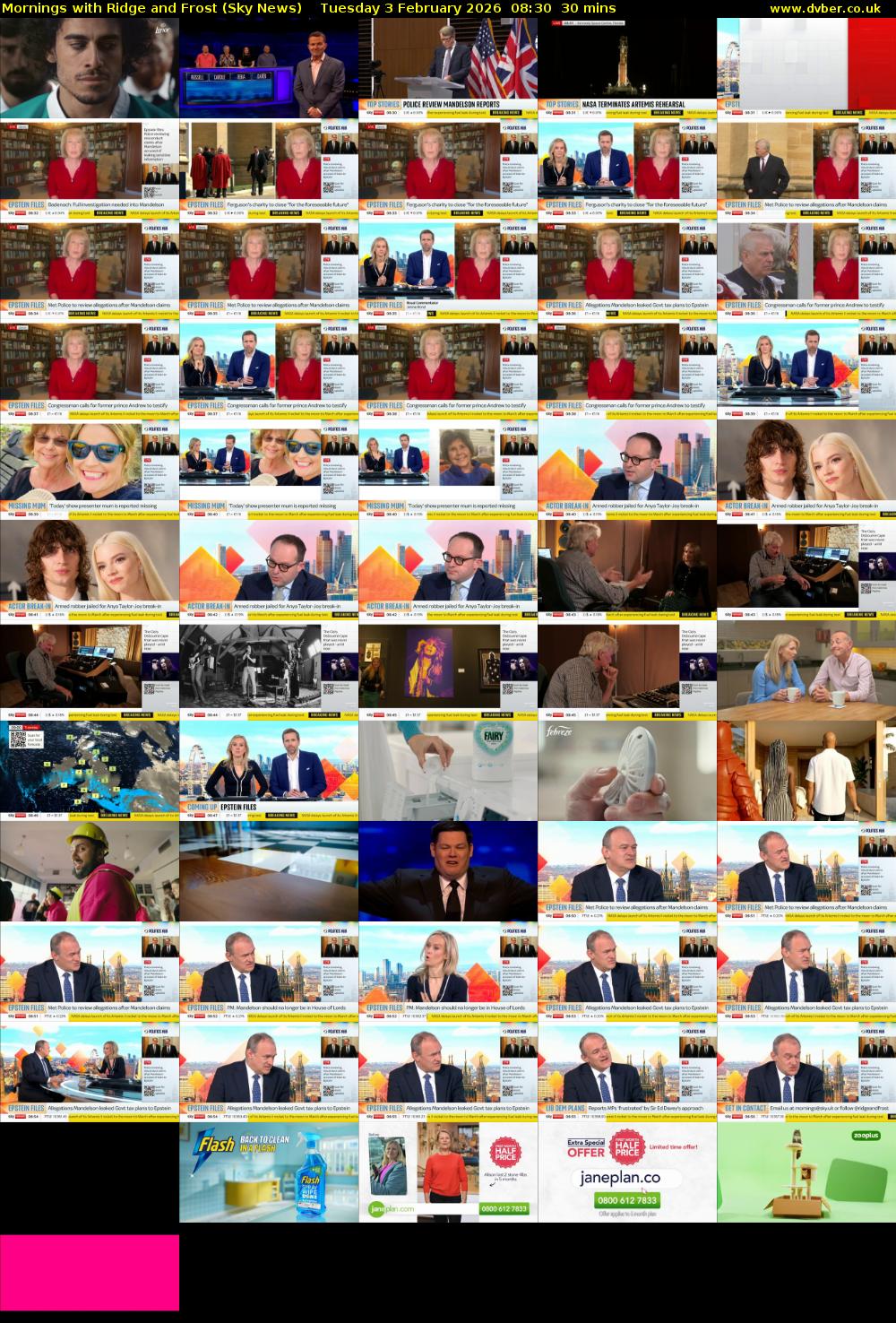 Mornings with Ridge and Frost (Sky News) Tuesday 3 February 2026 08:30 - 09:00