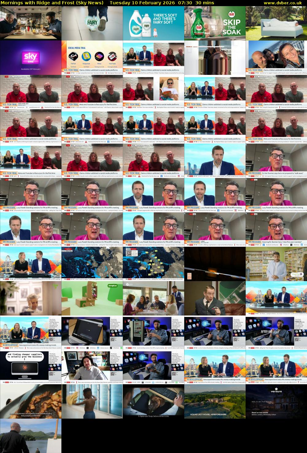 Mornings with Ridge and Frost (Sky News) Tuesday 10 February 2026 07:30 - 08:00