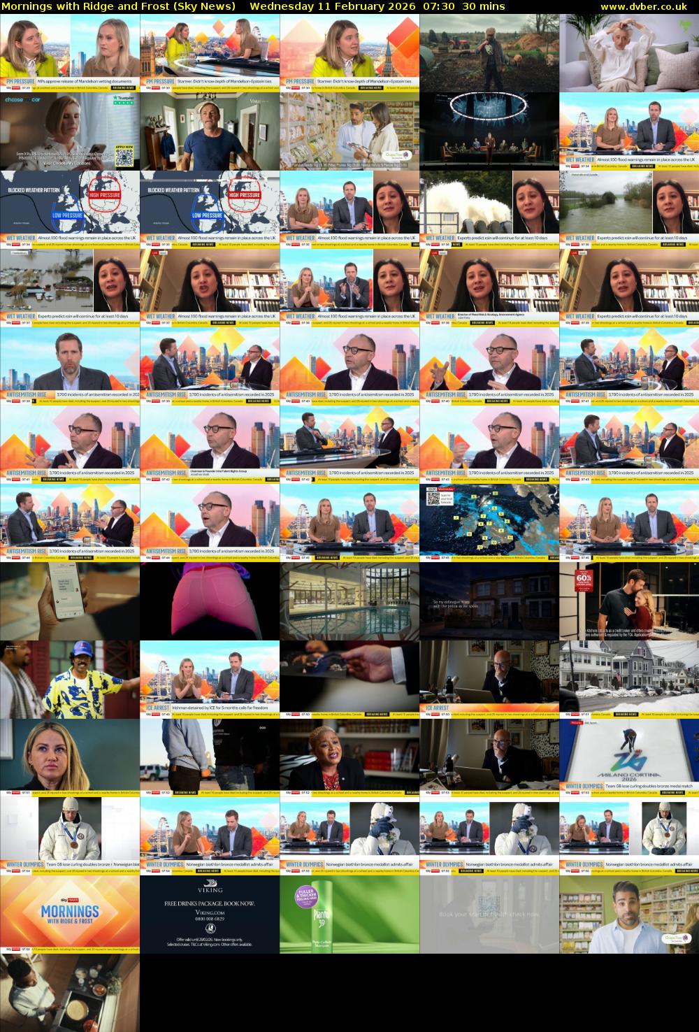 Mornings with Ridge and Frost (Sky News) Wednesday 11 February 2026 07:30 - 08:00