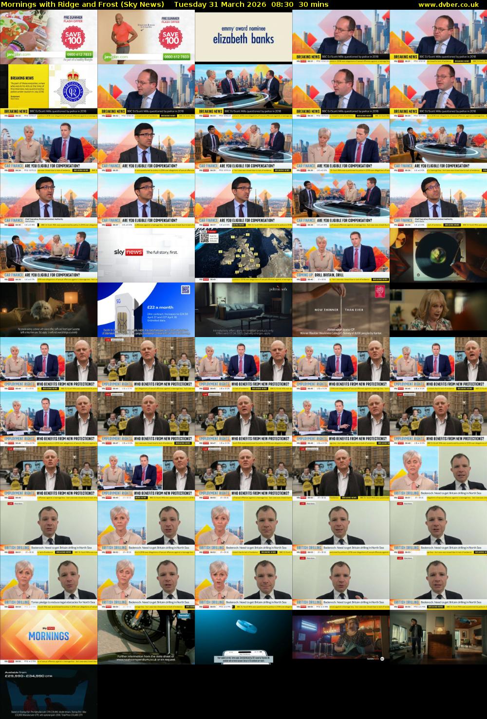Mornings with Ridge and Frost (Sky News) Tuesday 31 March 2026 08:30 - 09:00