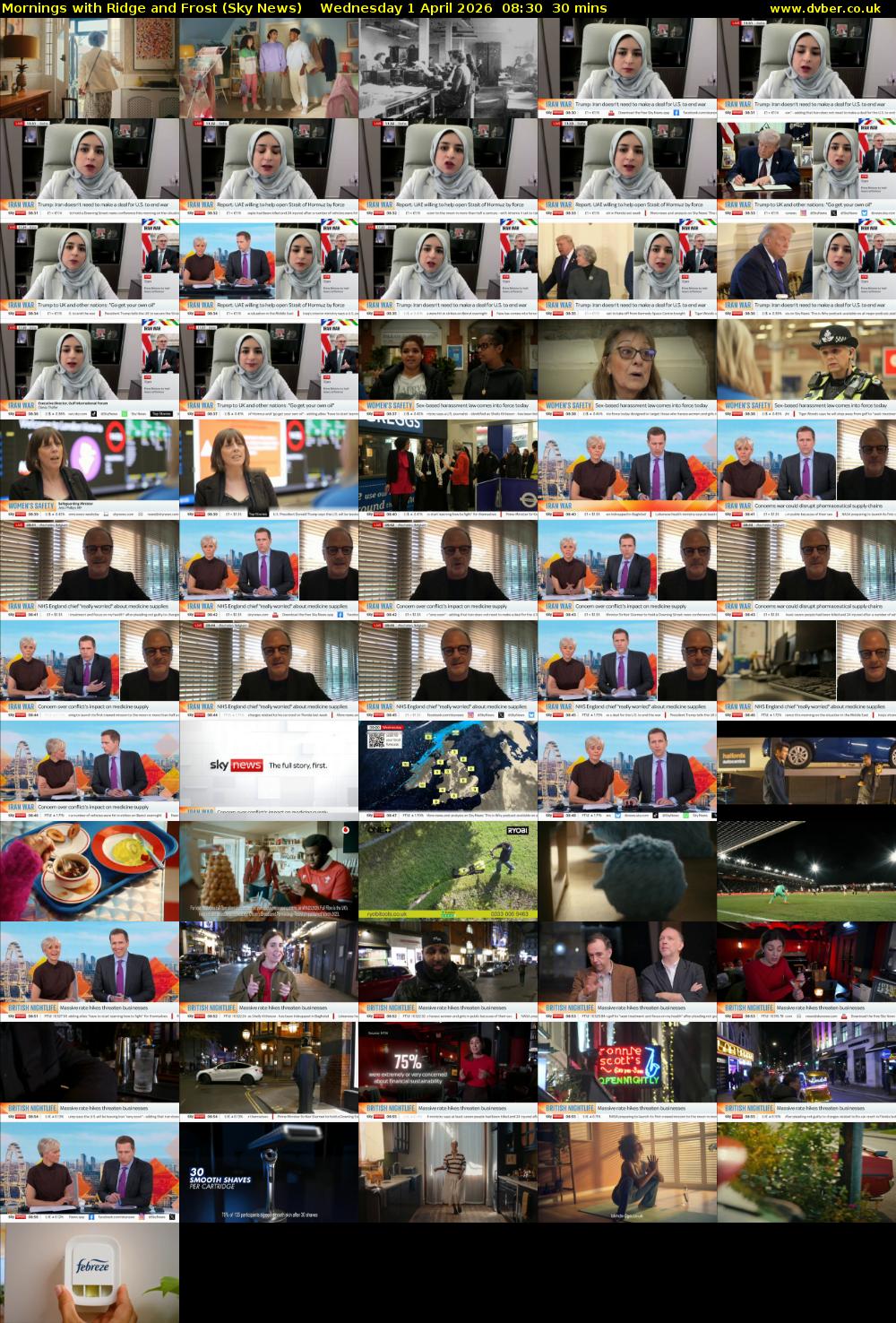 Mornings with Ridge and Frost (Sky News) Wednesday 1 April 2026 08:30 - 09:00