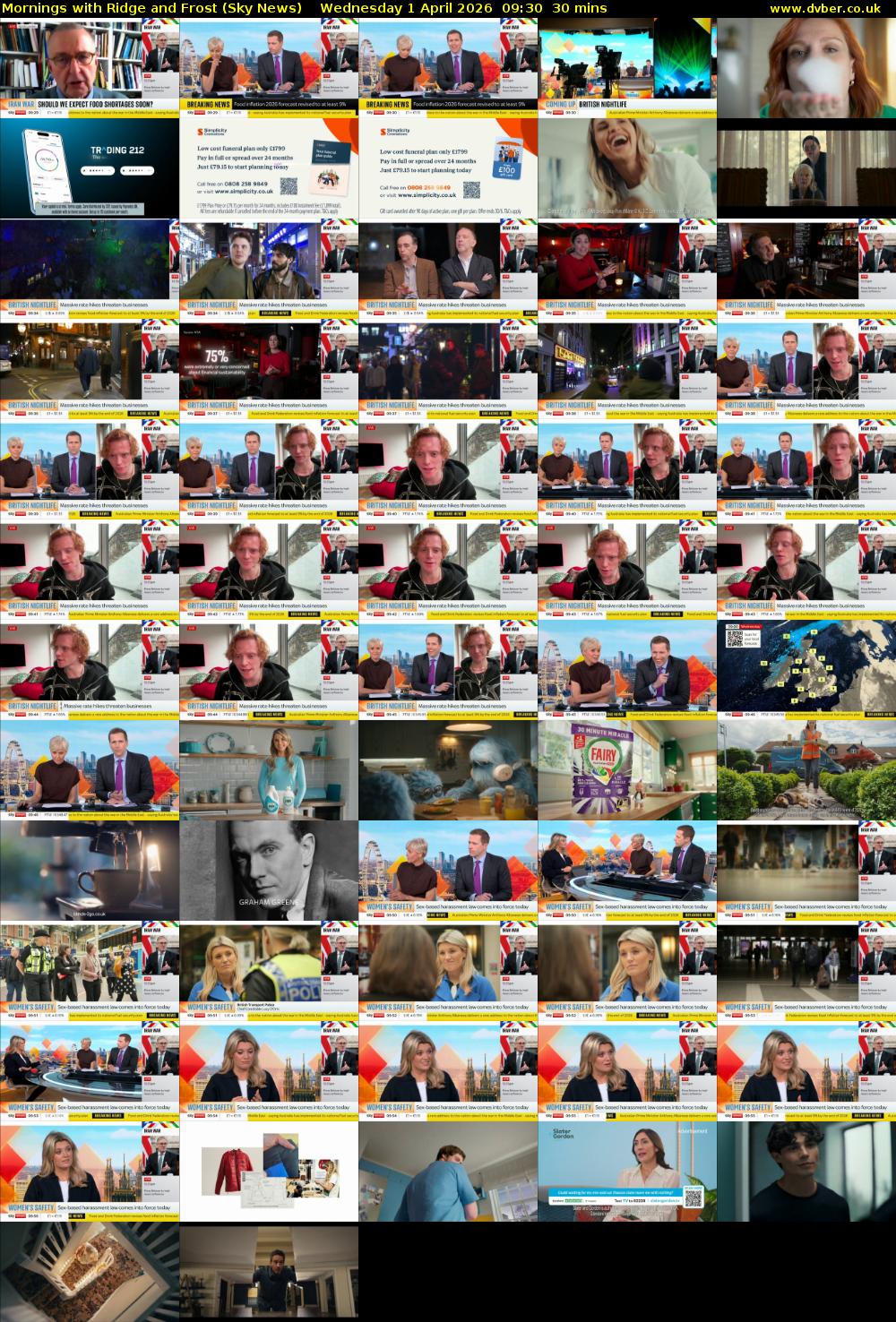 Mornings with Ridge and Frost (Sky News) Wednesday 1 April 2026 09:30 - 10:00