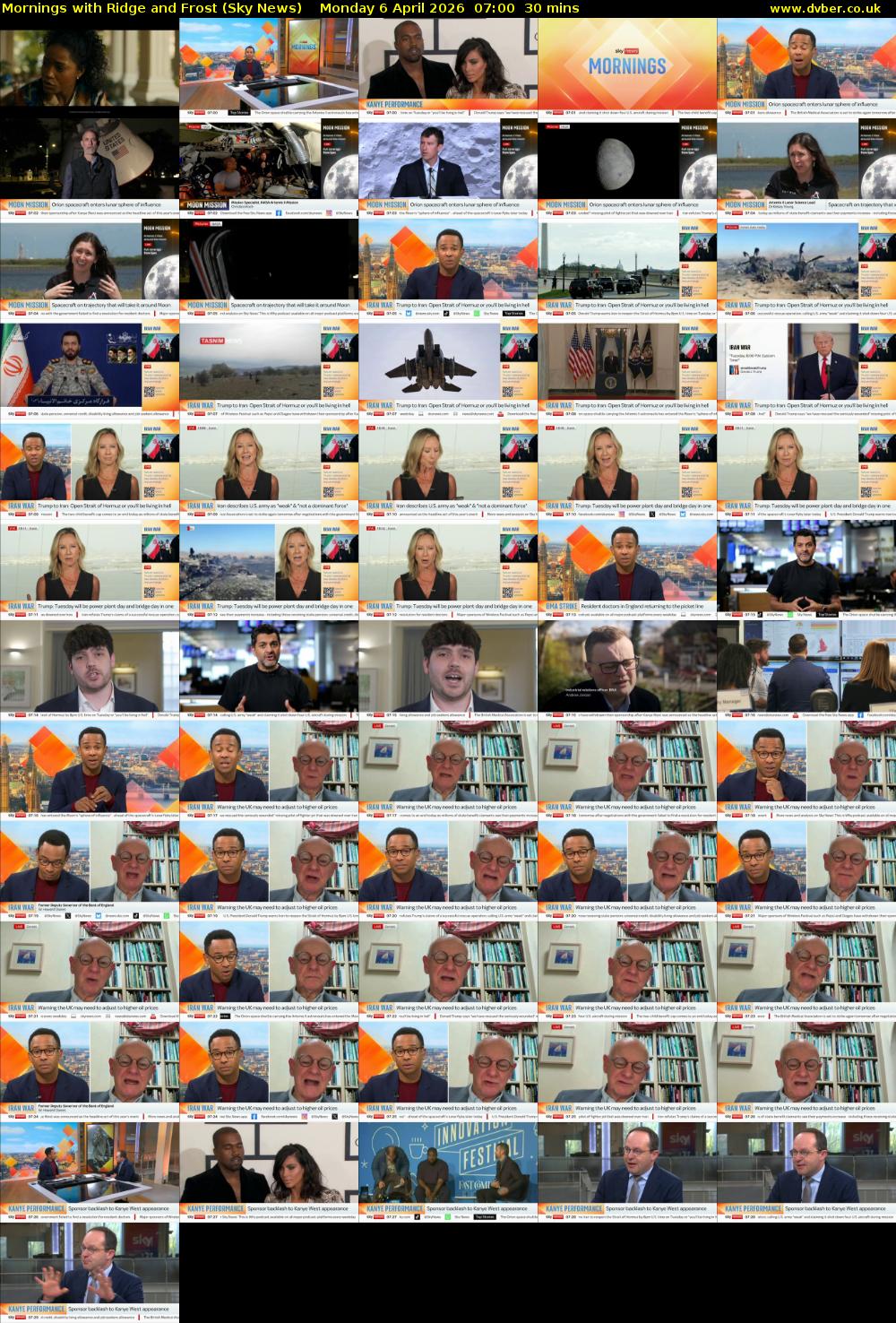 Mornings with Ridge and Frost (Sky News) Monday 6 April 2026 07:00 - 07:30