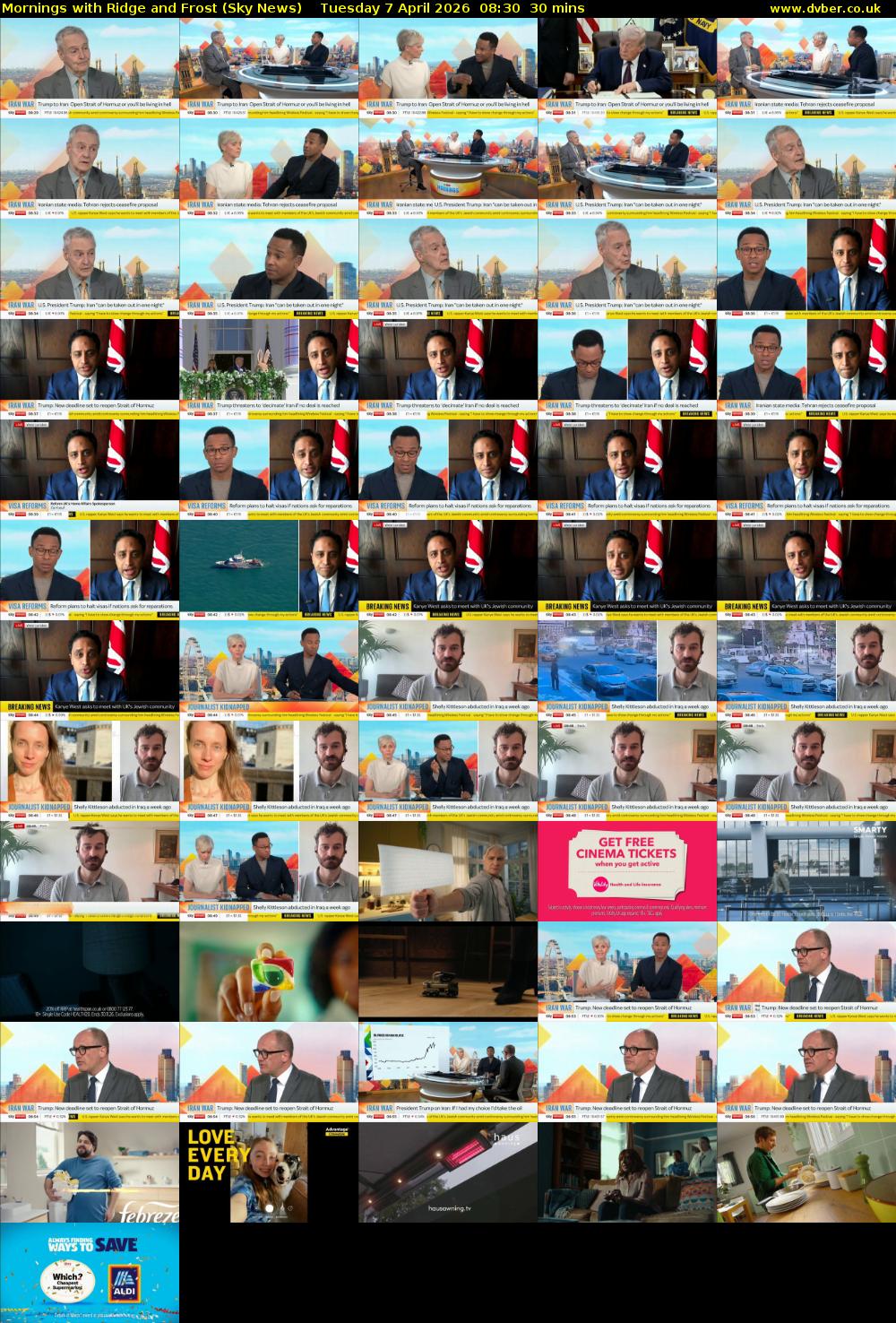 Mornings with Ridge and Frost (Sky News) Tuesday 7 April 2026 08:30 - 09:00