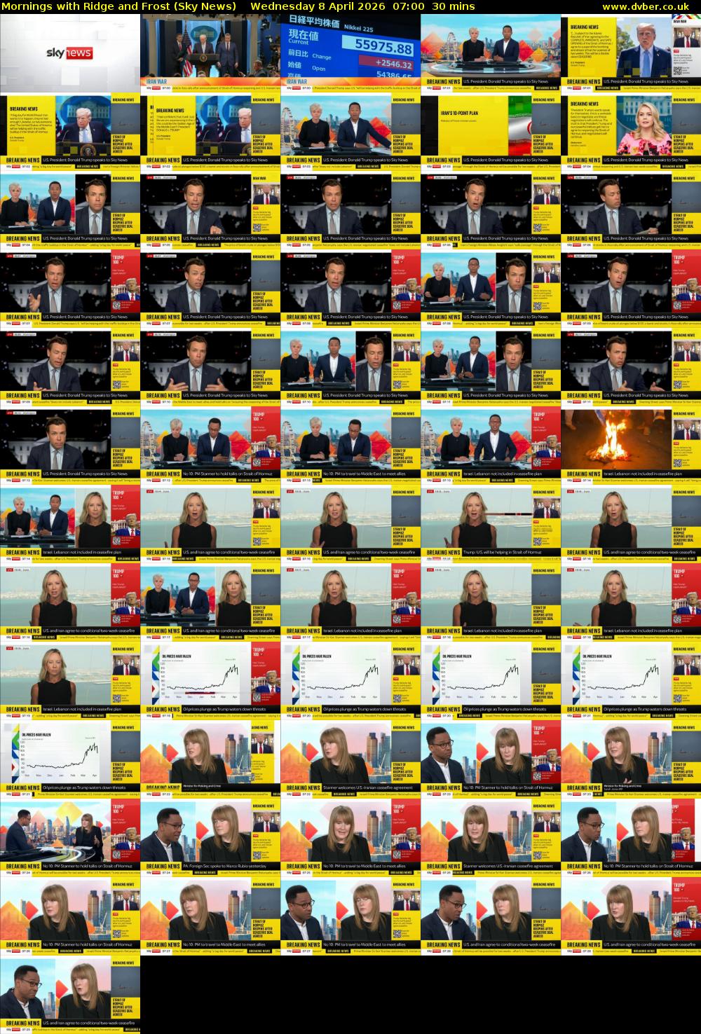 Mornings with Ridge and Frost (Sky News) Wednesday 8 April 2026 07:00 - 07:30