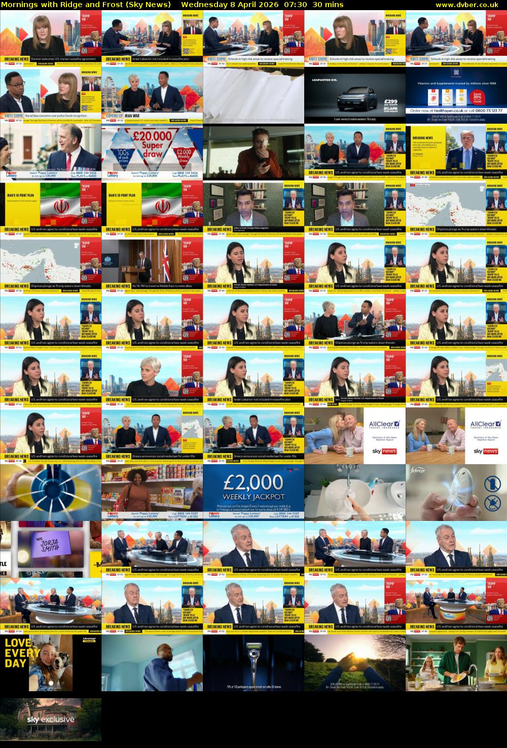 Mornings with Ridge and Frost (Sky News) Wednesday 8 April 2026 07:30 - 08:00