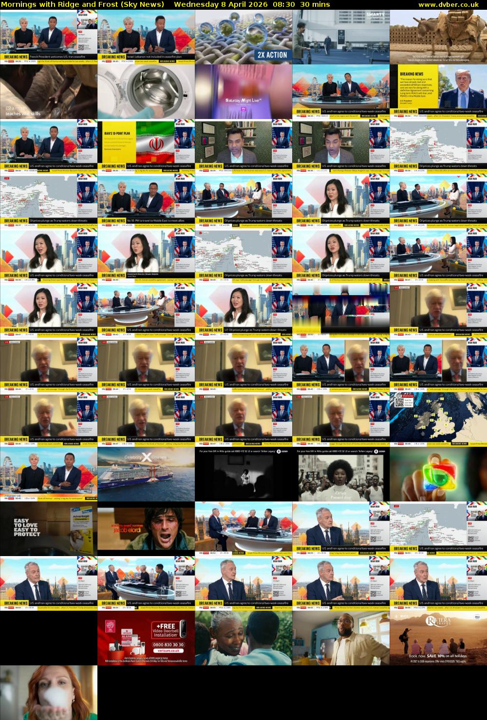 Mornings with Ridge and Frost (Sky News) Wednesday 8 April 2026 08:30 - 09:00