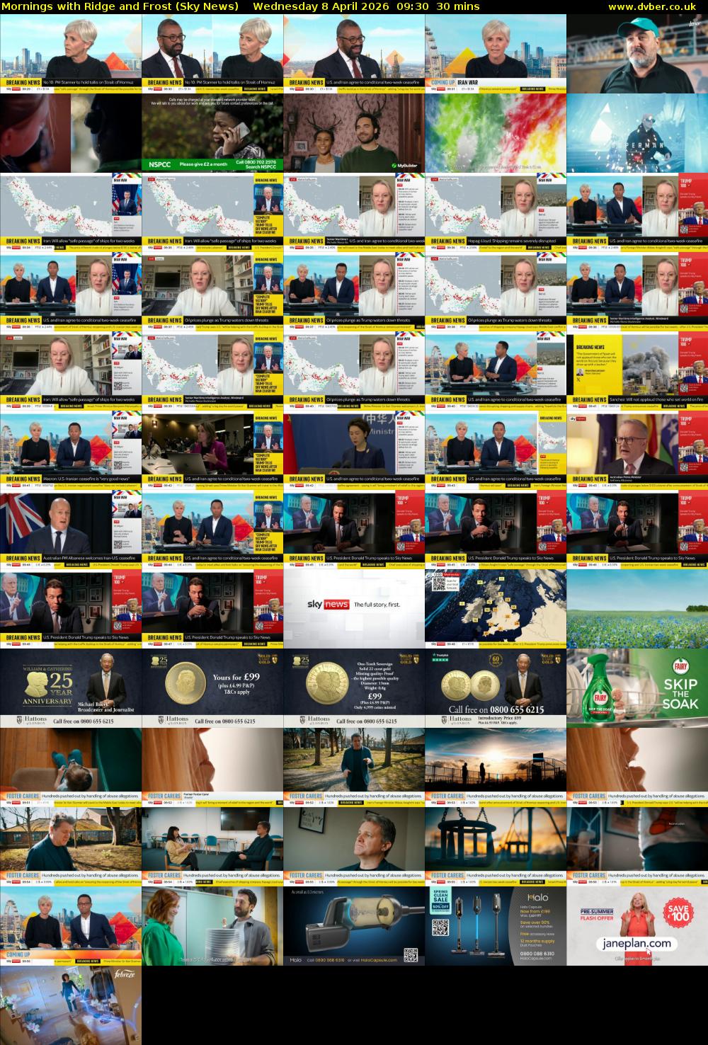 Mornings with Ridge and Frost (Sky News) Wednesday 8 April 2026 09:30 - 10:00