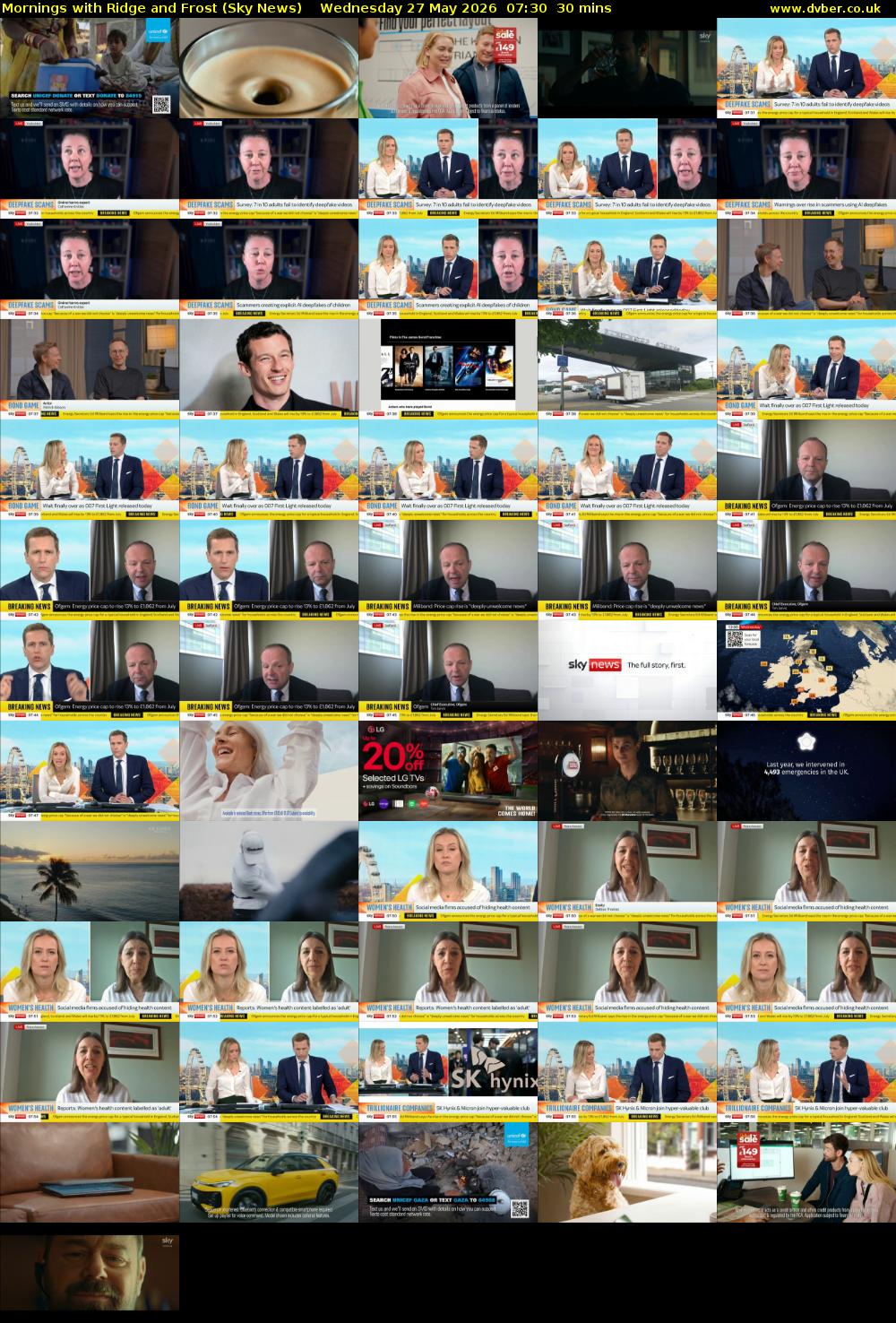 Mornings with Ridge and Frost (Sky News) Wednesday 27 May 2026 07:30 - 08:00