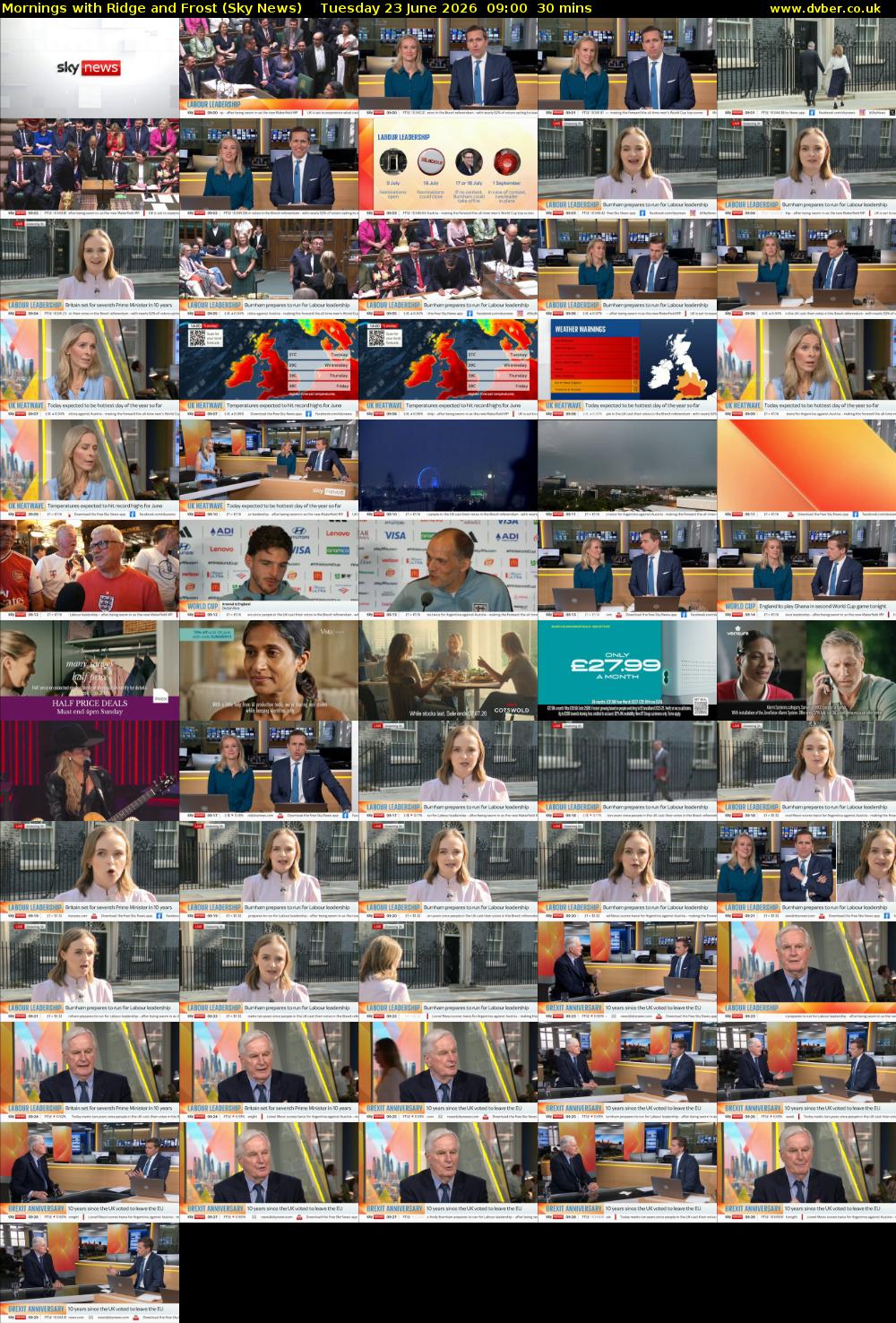 Mornings with Ridge and Frost (Sky News) Tuesday 23 June 2026 09:00 - 09:30