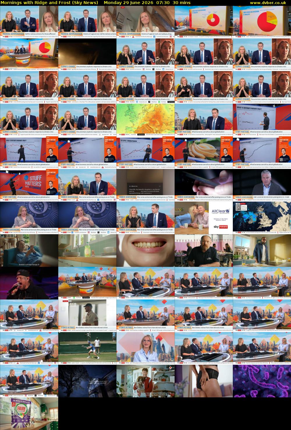 Mornings with Ridge and Frost (Sky News) Monday 29 June 2026 07:30 - 08:00
