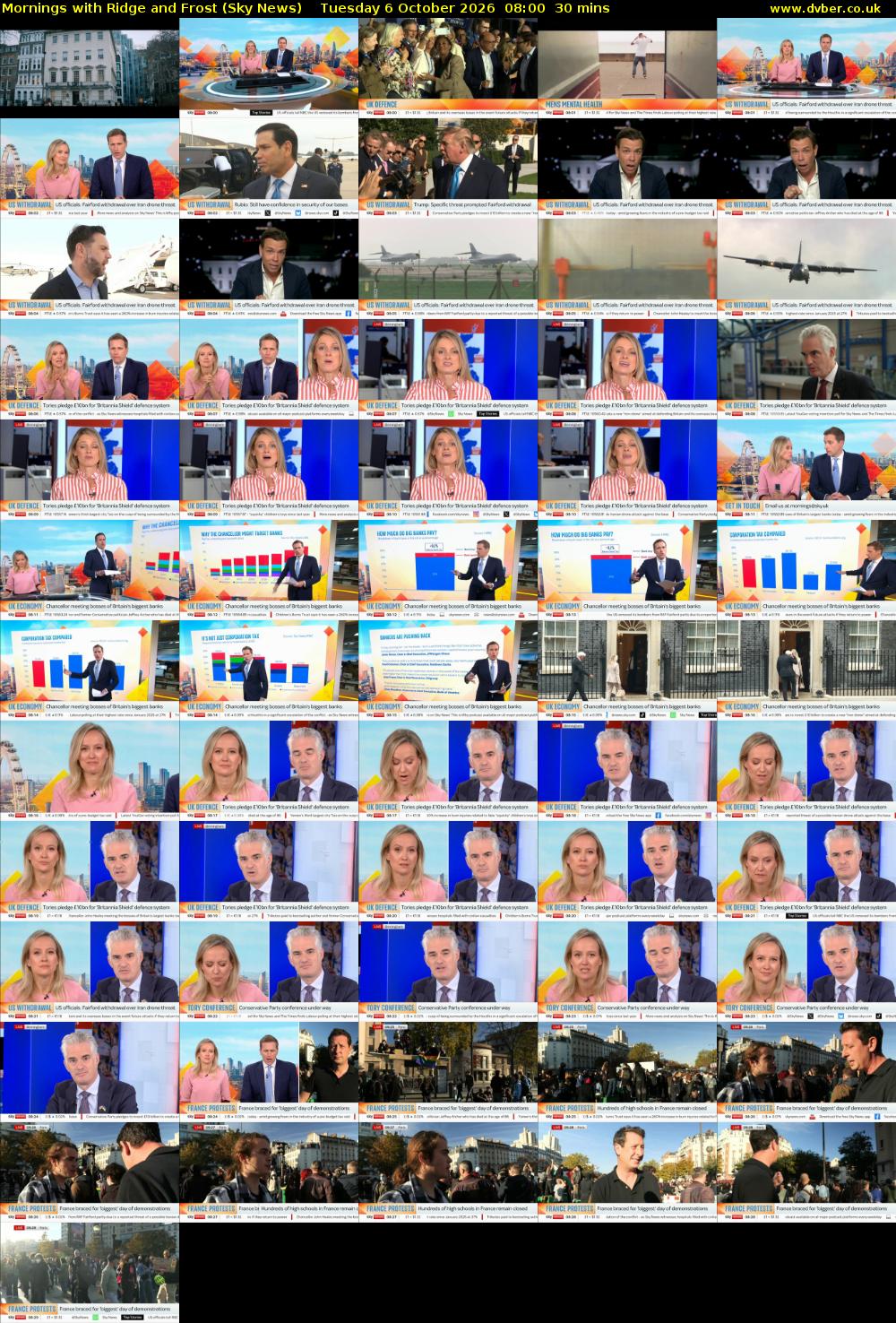 Mornings with Ridge and Frost (Sky News) Tuesday 6 October 2026 08:00 - 08:30