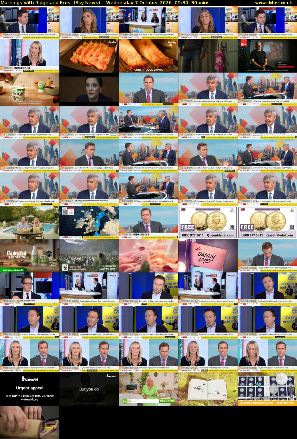 Mornings with Ridge and Frost (Sky News) Wednesday 7 October 2026 09:30 - 10:00