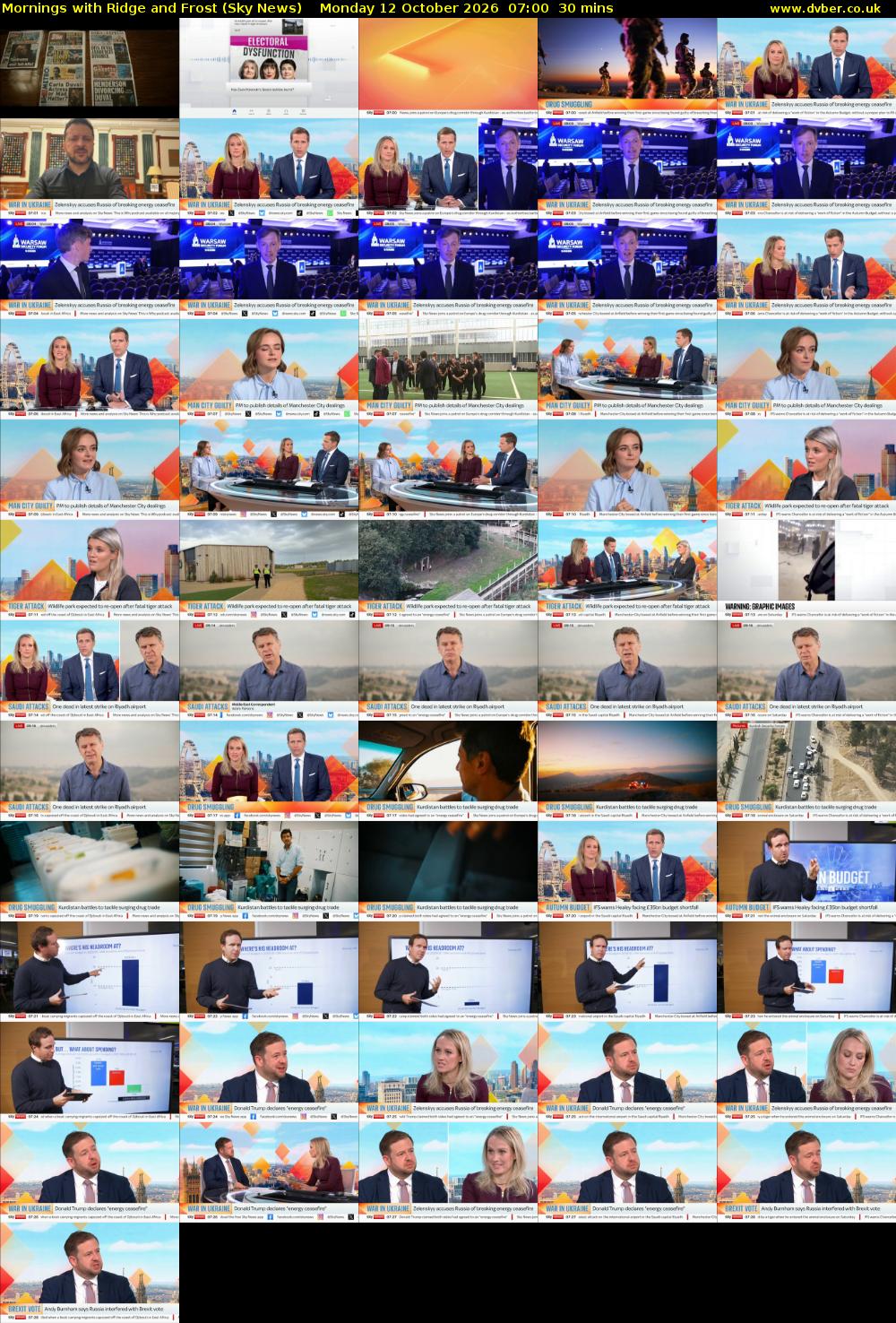 Mornings with Ridge and Frost (Sky News) Monday 12 October 2026 07:00 - 07:30