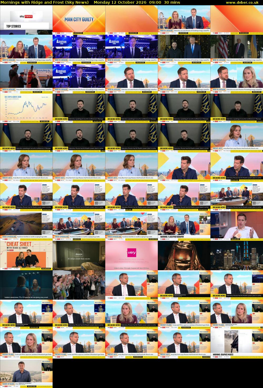 Mornings with Ridge and Frost (Sky News) Monday 12 October 2026 09:00 - 09:30