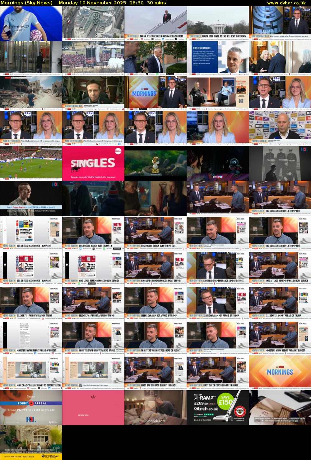 Mornings (Sky News) Monday 10 November 2025 06:30 - 07:00