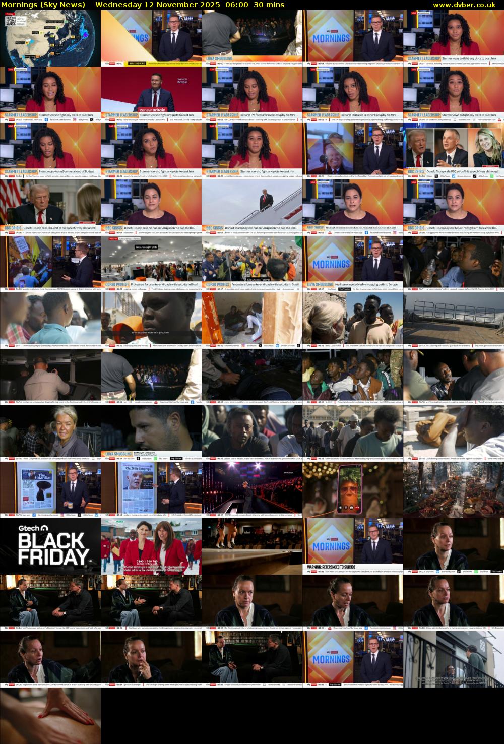 Mornings (Sky News) Wednesday 12 November 2025 06:00 - 06:30