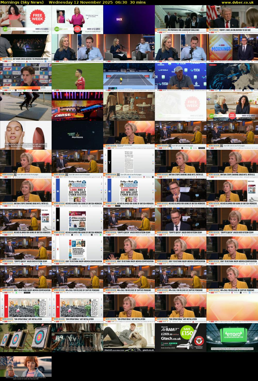 Mornings (Sky News) Wednesday 12 November 2025 06:30 - 07:00