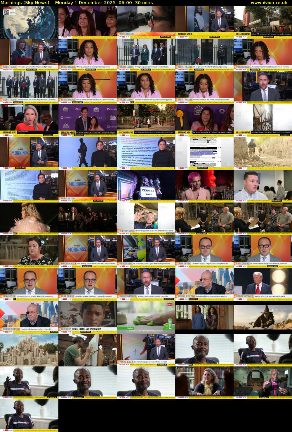 Mornings (Sky News) Monday 1 December 2025 06:00 - 06:30